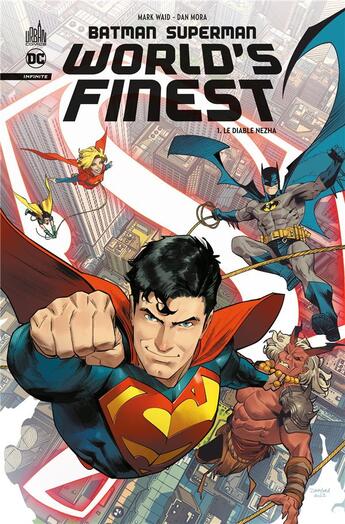 Couverture du livre « Batman Superman world's finest Tome 1 : Le diable Nezha » de Mark Waid et Dan Mora aux éditions Urban Comics