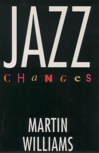 Couverture du livre « Jazz Changes » de Williams Martin aux éditions Oxford University Press Usa