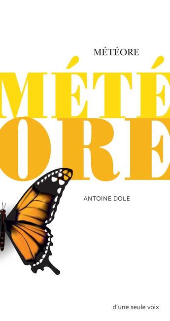 Couverture du livre « Météore » de Antoine Dole aux éditions Actes Sud Junior