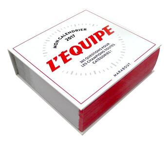 Couverture du livre « Éphéméride l'Equipe 2017 » de Pierre Georges aux éditions Marabout