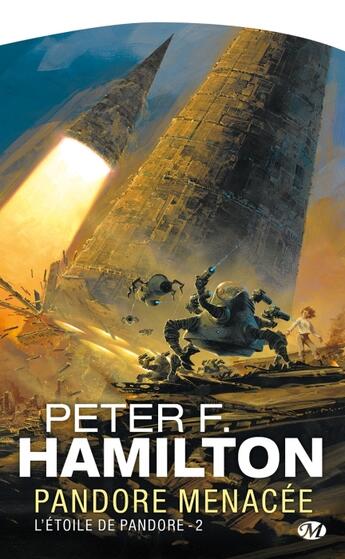 Couverture du livre « L'étoile de Pandore Tome 2 : Pandore menacée » de Peter F. Hamilton aux éditions Bragelonne