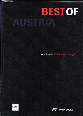 Couverture du livre « Best of austria architecture 2014-15 /anglais/allemand » de  aux éditions Park Books