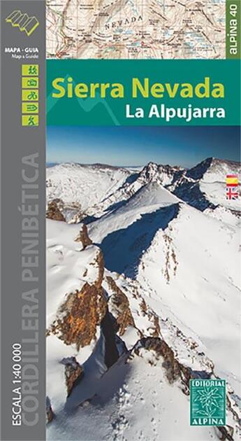 Couverture du livre « Sierra nevada 1/40.000 » de  aux éditions Alpina