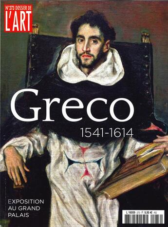 Couverture du livre « Dossier de l'art n 273 greco - octobre 2019 » de  aux éditions Faton Revue