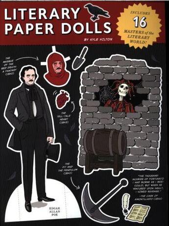 Couverture du livre « LITERARY PAPER DOLLS » de Kyle Hilton aux éditions Chronicle Books