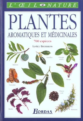 Couverture du livre « Plantes Aromatiques Et Medicinales » de Bremness aux éditions Bordas