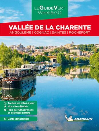 Couverture du livre « Guide vert week&go vallee de la charente » de Collectif Michelin aux éditions Michelin