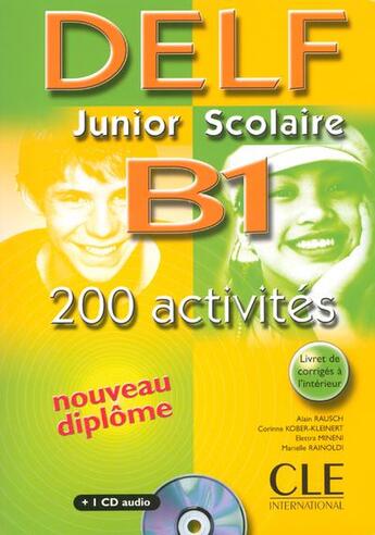 Couverture du livre « Nouv Delf Scolaire B1+Cd Audio » de Alain Rausch aux éditions Cle International