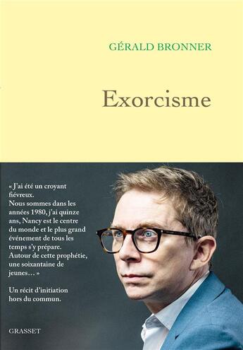 Couverture du livre « Exorcisme » de Gerald Bronner aux éditions Grasset