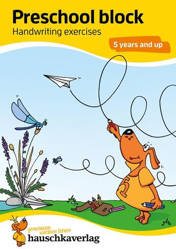 Couverture du livre « Preschool Activity Book for 5 Years - Boys and Girls - Writing and Tracing Workbook : Colourful puzzle block - fun educational development » de Linda Bayerl aux éditions Hauschka Verlag