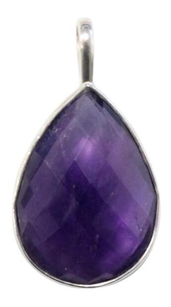 Couverture du livre « Pendentif amethyste forme ovale pierre facettee sertie » de  aux éditions Dg-exodif