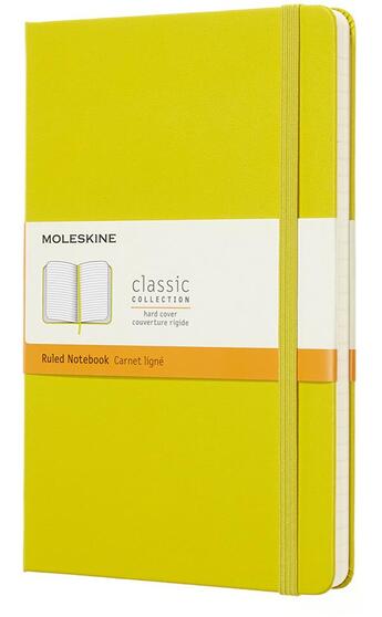 Couverture du livre « Carnet ligné grand format rigide jaune dandelion » de  aux éditions Moleskine