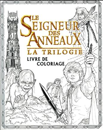 Couverture du livre « Le seigneur des anneaux ; livre de coloriage » de J.R.R. Tolkien aux éditions Christian Bourgois