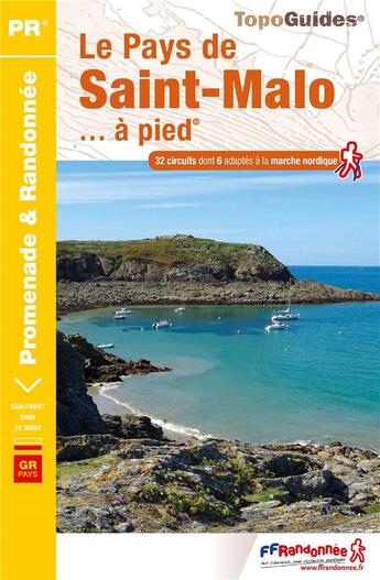 Couverture du livre « Le pays de Saint-Malo à pied : GR pays » de  aux éditions Ffrp