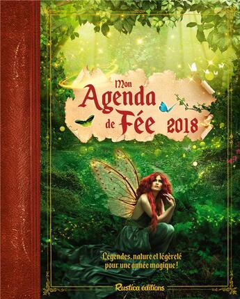 Couverture du livre « Mon agenda de fée (édition 2018) » de Nathalie Cousin aux éditions Rustica