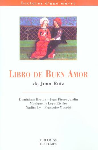 Couverture du livre « LIBRO DE BUEN AMOR de juan ruiz » de  aux éditions Editions Du Temps