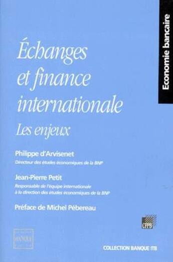 Couverture du livre « Echange Et Finance Interna » de D'Arvisenet aux éditions Revue Banque