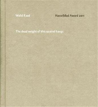 Couverture du livre « Walid raad hasselblad award 2011 » de Walid Raad aux éditions Steidl