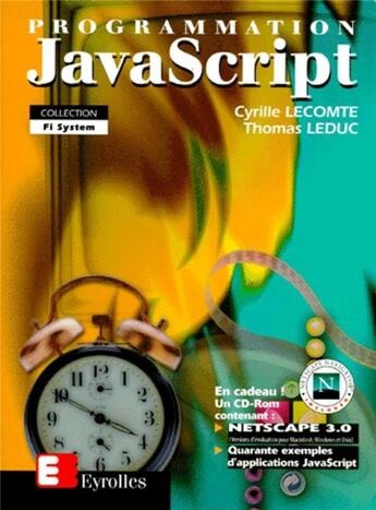 Couverture du livre « Programmation javascript » de Lecomte aux éditions Eyrolles