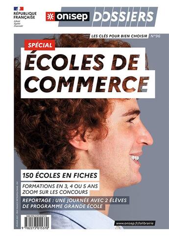 Couverture du livre « Écoles de commerce » de  aux éditions Onisep