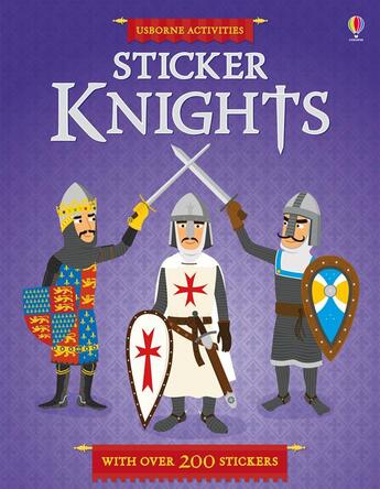Couverture du livre « Sticker ; knights » de Kate Davies aux éditions Usborne