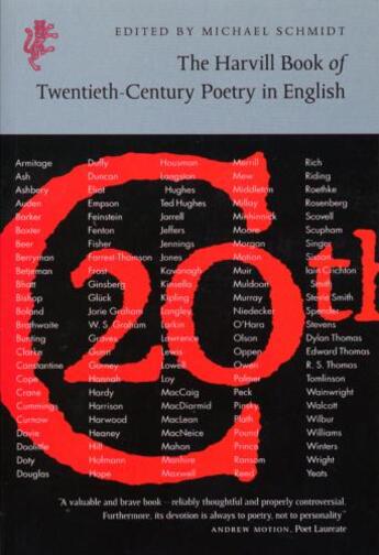 Couverture du livre « Harvill Book of 20th Century Poetry » de Michael Schmidt aux éditions Random House Digital