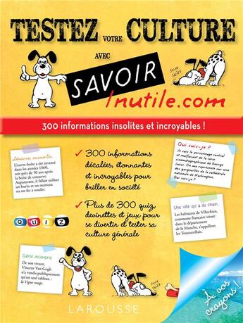 Couverture du livre « Testez votre culture avec savoir inutile.com » de  aux éditions Larousse