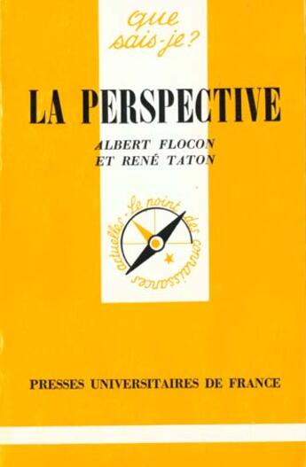 Couverture du livre « Perspective (la) » de Flocon/Taton A./R. aux éditions Que Sais-je ?