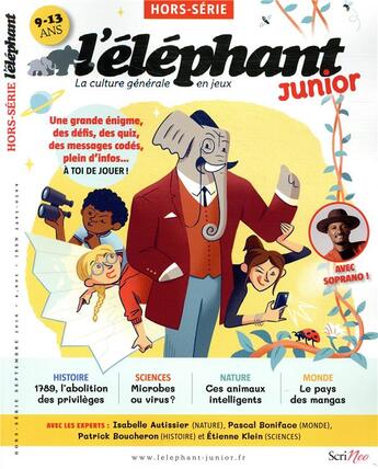 Couverture du livre « L'éléphant junior Hors-Série » de L'Elephant aux éditions Scrineo