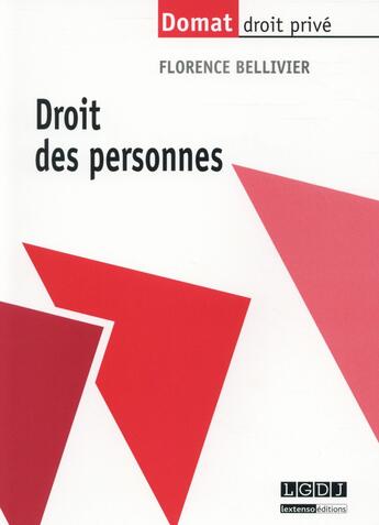 Couverture du livre « Droit des personnes » de Florence Bellivier aux éditions Lgdj