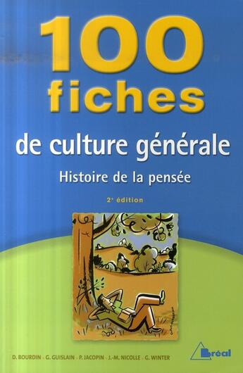 Couverture du livre « 100 Fiches De Culture Generale » de Guislain Nicolle aux éditions Breal