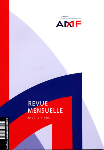 Couverture du livre « AUTORITE DES MARCHES FINANCIERS T.37 » de  aux éditions Documentation Francaise
