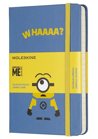 Couverture du livre « Minions carnet poche ligné bleu » de  aux éditions Moleskine