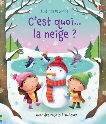 Couverture du livre « C'est quoi... : la neige ? » de Katie Daynes et Marta Alvarez Miguens aux éditions Usborne