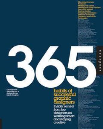 Couverture du livre « 365 habits of successful graphic designers » de Saville/Berger/Gordo aux éditions Rockport