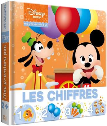 Couverture du livre « Disney baby - mes premiers pas - imagier - les chiffres » de  aux éditions Disney Hachette