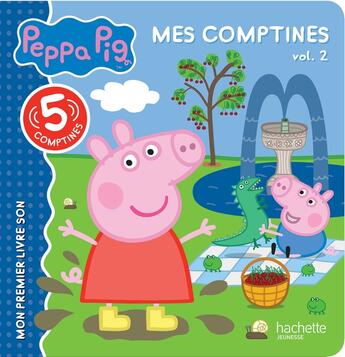 Couverture du livre « Peppa pig - mes comptines - vol 2 » de  aux éditions Hachette Jeunesse