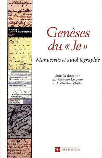 Couverture du livre « Geneses du 