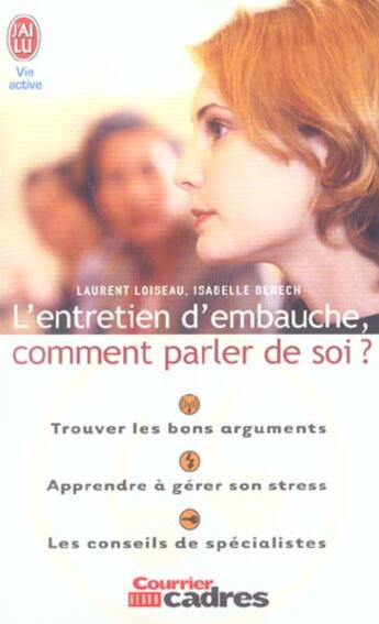 Couverture du livre « L'entretien d'embauche, comment parler de soi? - logo 