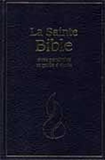 Couverture du livre « La sainte Bible ; avec parallèles et guide d'étude » de  aux éditions La Maison De La Bible