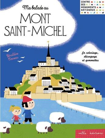 Couverture du livre « My walk at the mont Saint-Michel » de Geraldine Cosneau aux éditions Mila