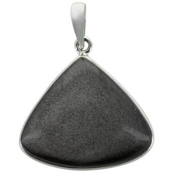 Couverture du livre « Pendentif avec carte obsidienne argentee argent - tranche 3 a 3,5 cm » de  aux éditions Dg-exodif