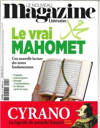 Couverture du livre « Le nouveau magazine litteraire n 12 le vrai mahomet - decembre 2018 » de  aux éditions Le Magazine Litteraire