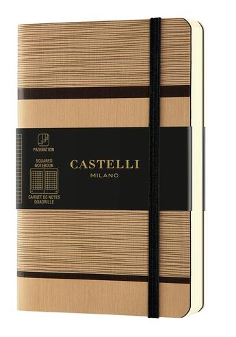 Couverture du livre « Carnet tatami poche quadrille beige cappuccino » de Castelli aux éditions Castelli Milano