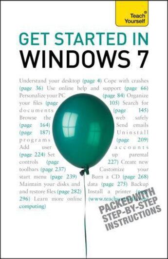 Couverture du livre « Get Started in Windows 7: Teach Yourself » de Bride Mac aux éditions Hodder Education Digital