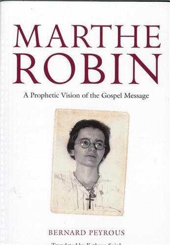 Couverture du livre « A prophetic vision of the gospel message » de Bernard Peyrous aux éditions Foyer De Charite