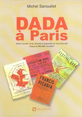 Couverture du livre « Dada A Paris » de Sanouillet Michel aux éditions Cnrs