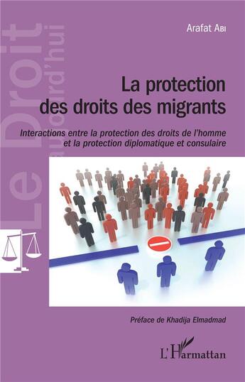 Couverture du livre « La protection des droits des migrants ; intéractions entre la protection des droits de l'hommes et la protection diplomatique et consulaire » de Arafat Abi aux éditions L'harmattan