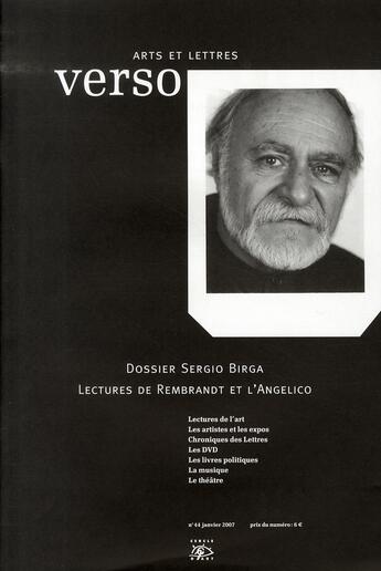 Couverture du livre « Dossier Sergio Birga » de  aux éditions Cercle D'art