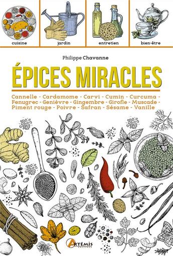 Couverture du livre « Épices miracles » de Philippe Chavanne aux éditions Artemis